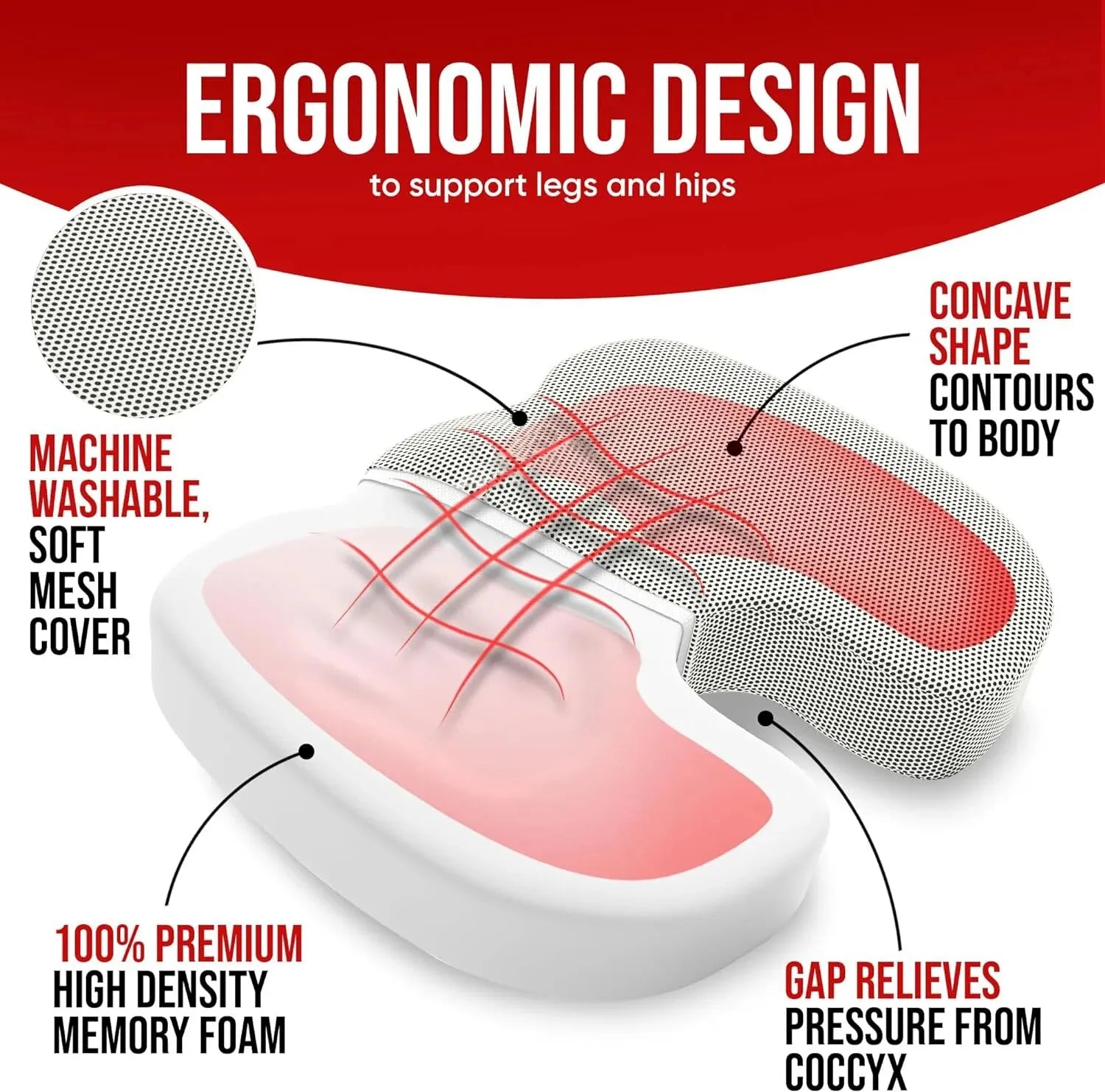 ergonomisk sittepute